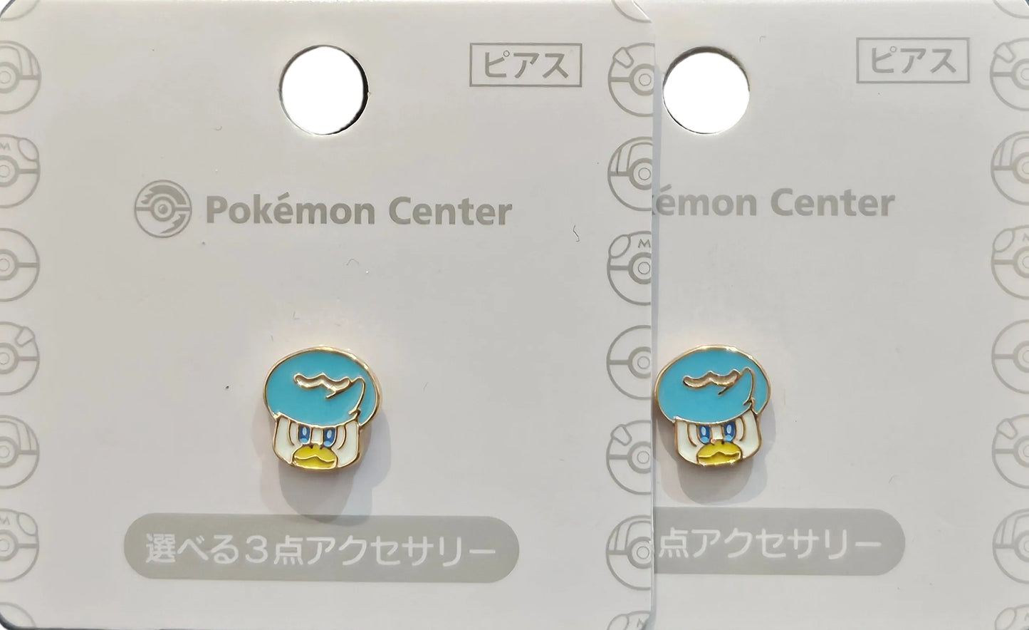 Coppia orecchini ufficiali Pokemon Center "Quaxly"