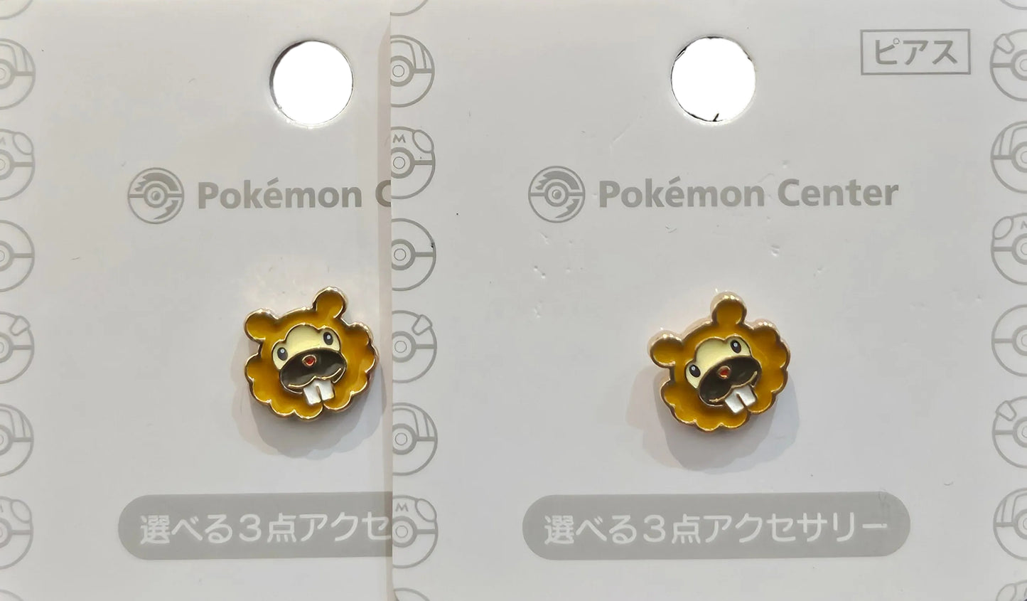 Coppia orecchini ufficiali Pokemon Center "Bidoof"