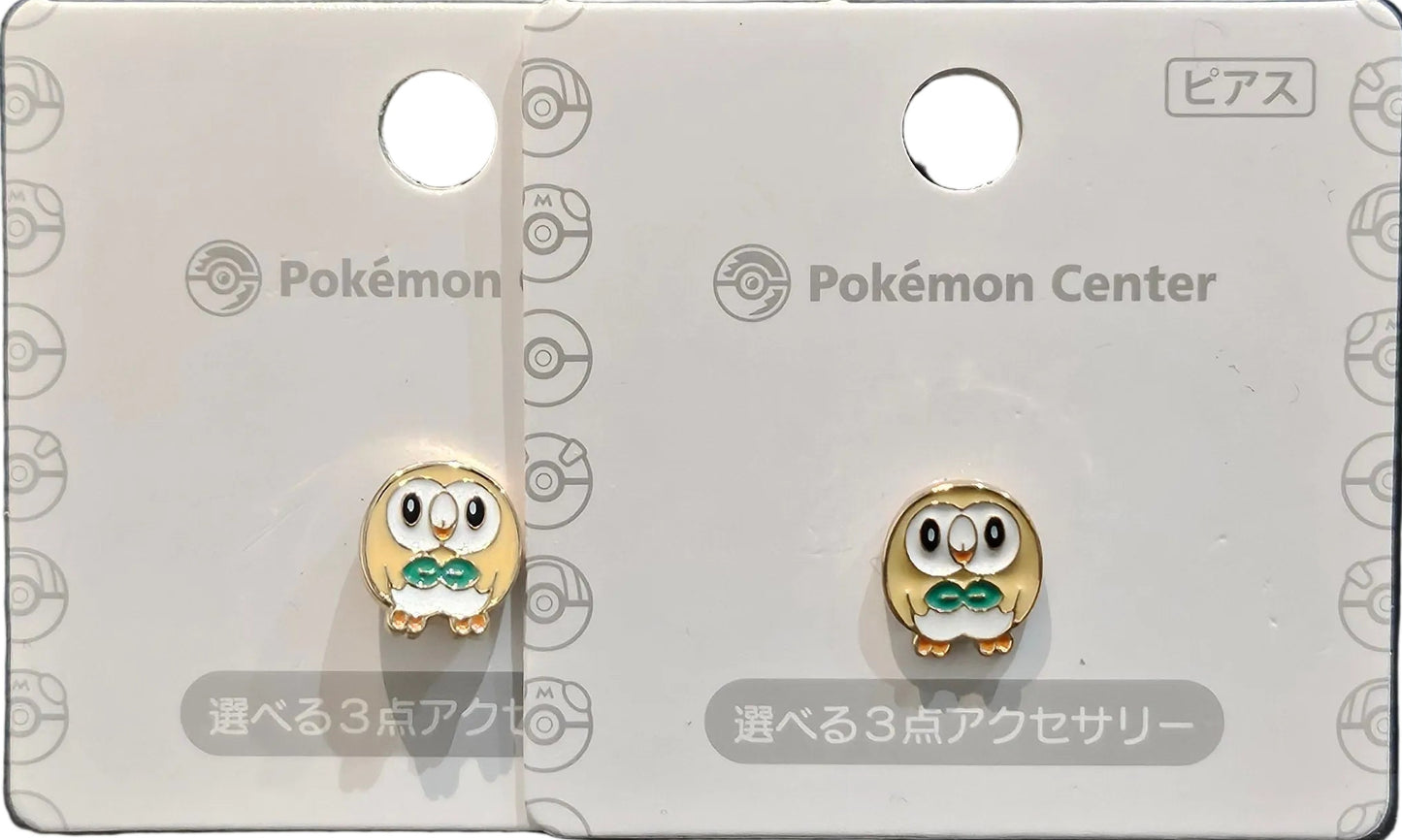 Coppia orecchini ufficiali Pokemon Center "Rowlet"