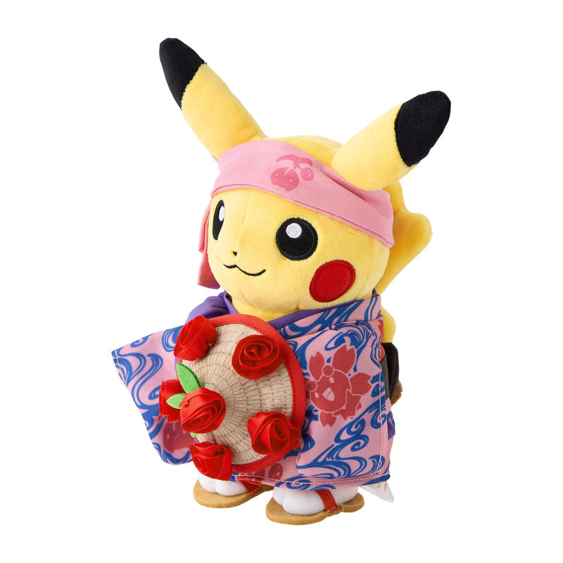 Plush Pikachu special Hanagasa Festival Ver. Pokémon Center Tohoku R