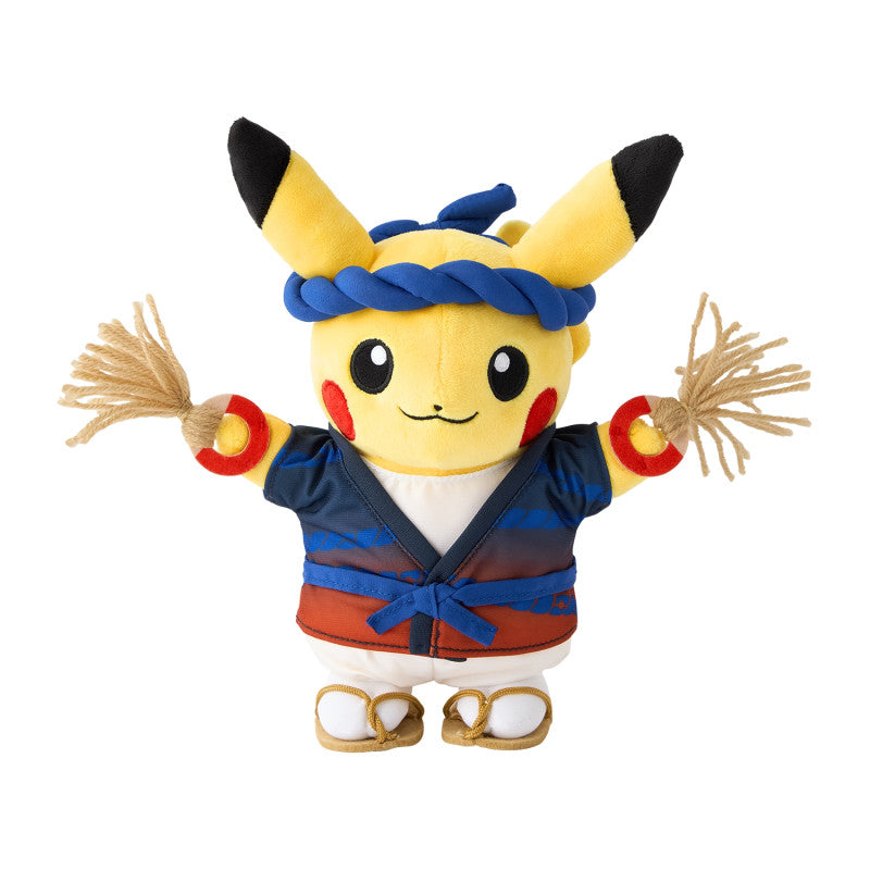Plush Pikachu special Straw Sandal Festival Ver. Pokémon Center Tohoku R